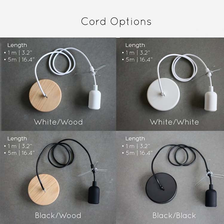black hardwired pendant lighting kit