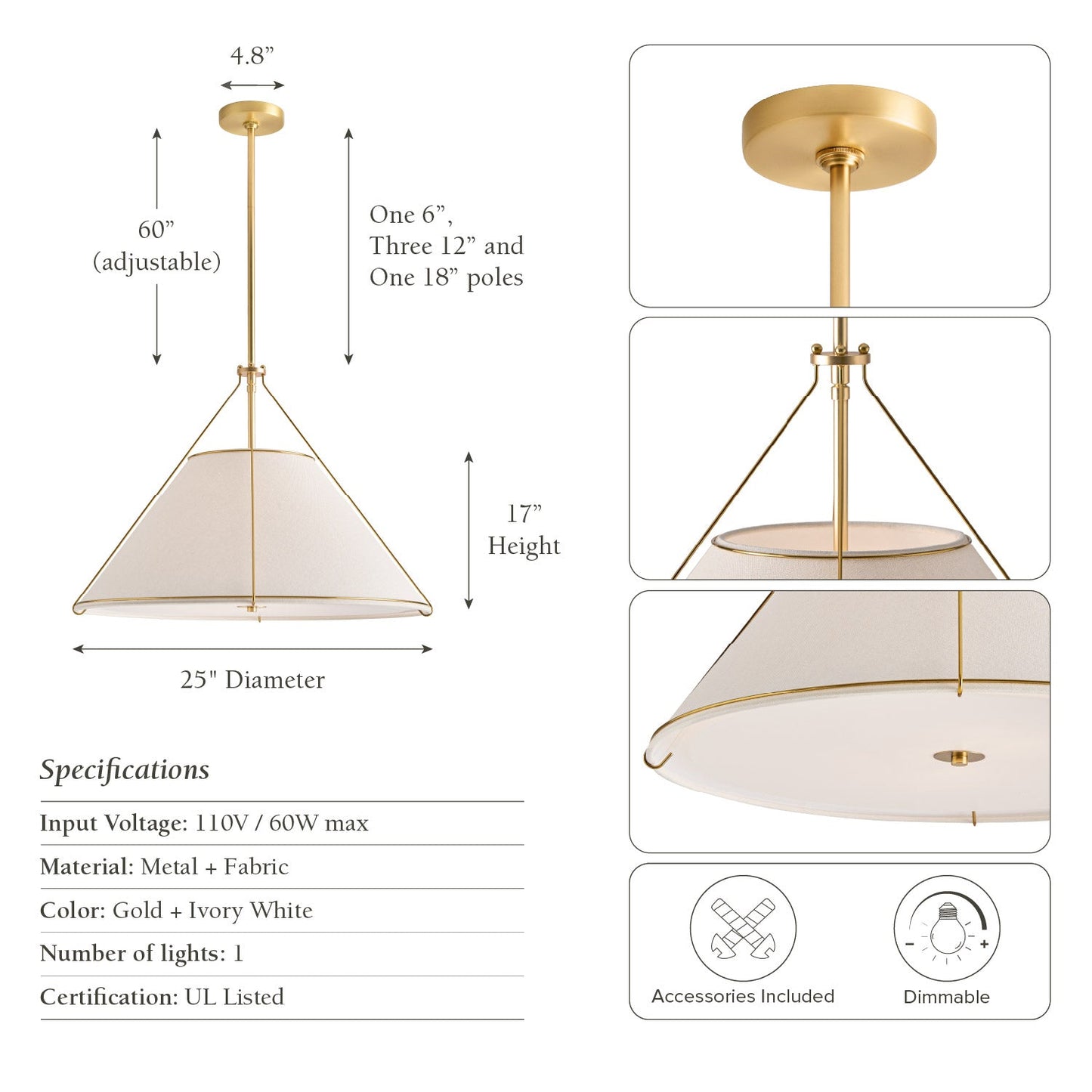 Lumina Cradle Pendant Light