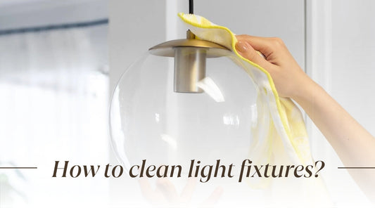 how to clean light fixtures