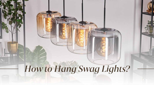 how to hang swag lights