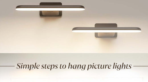 how to hang a picture lights