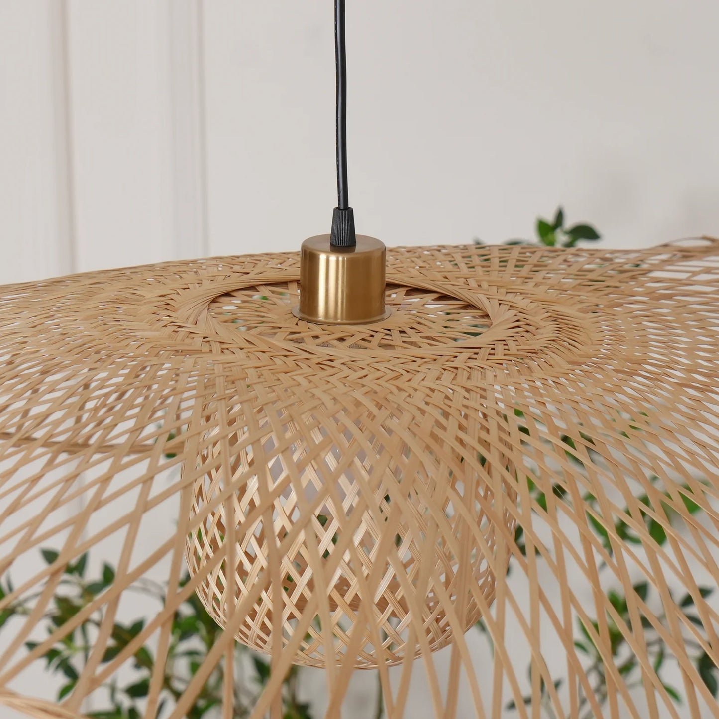 bamboo lotus leaf pendant lamp for kitchen island