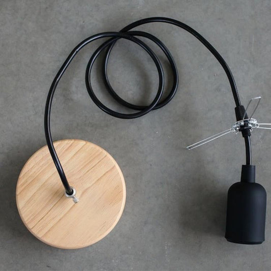 black hardwired pendant light kit