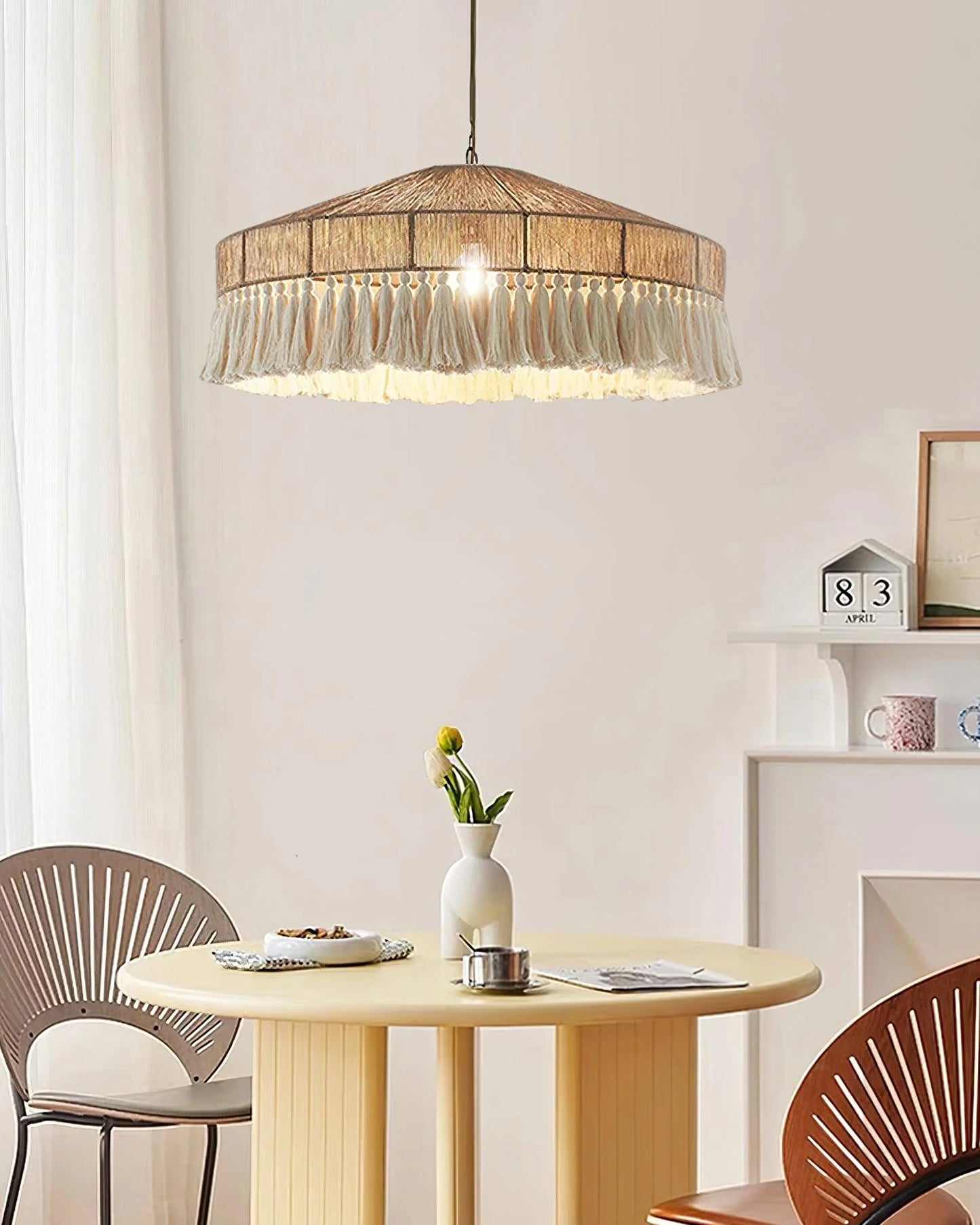 bohemian fringe pendant lamp for study room