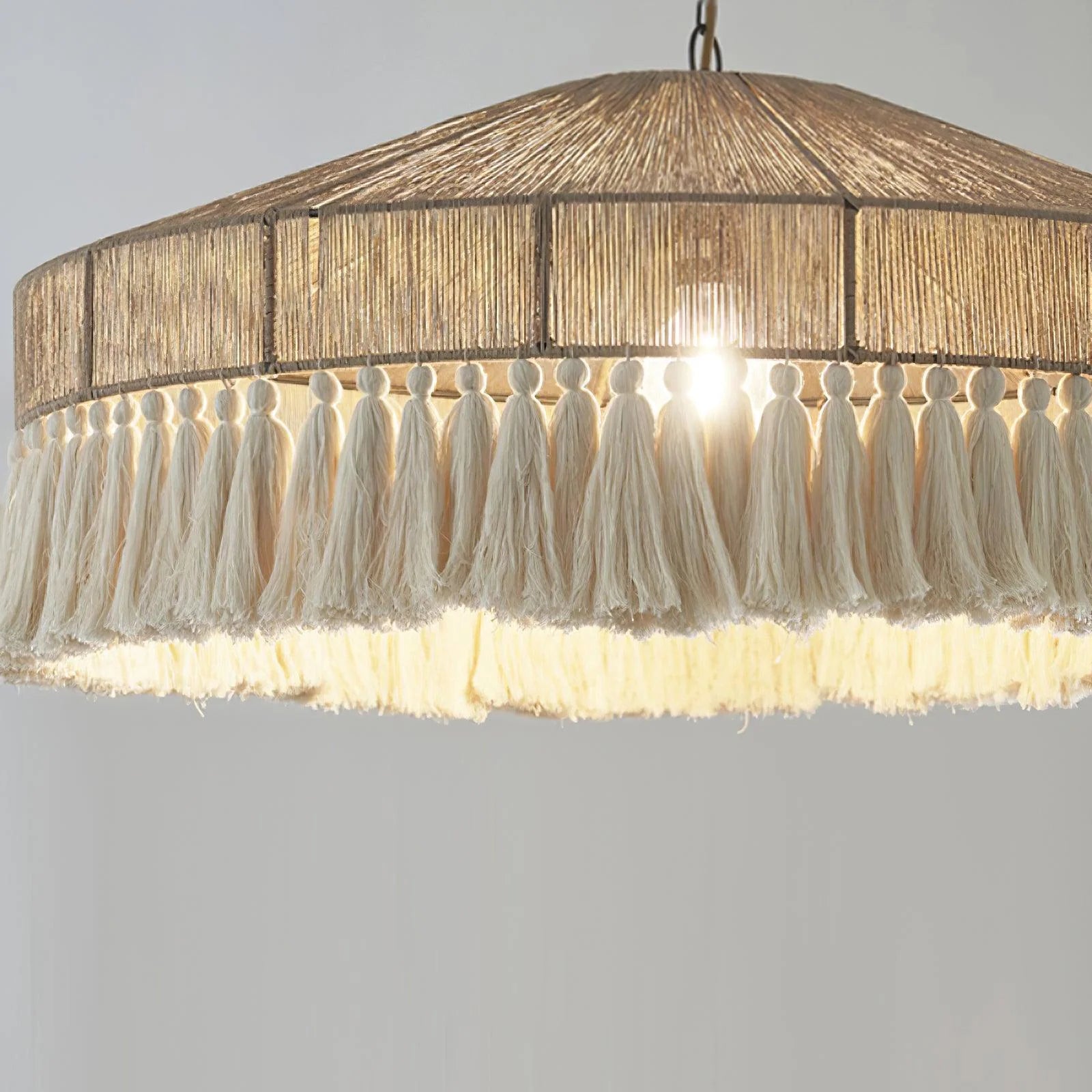 bohemian fringe pendant lamp for hallway