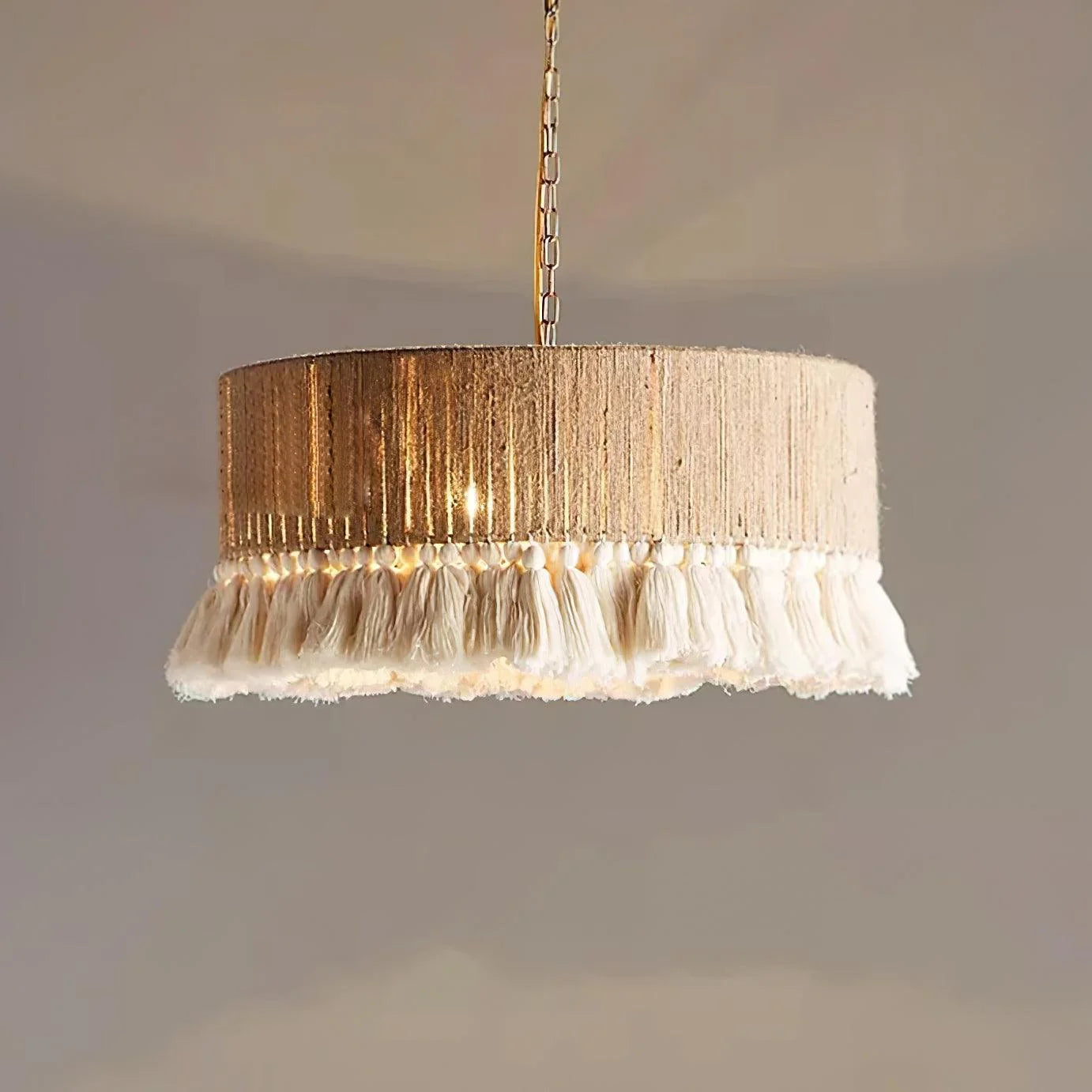 bohemian fringe pendant lamp for library