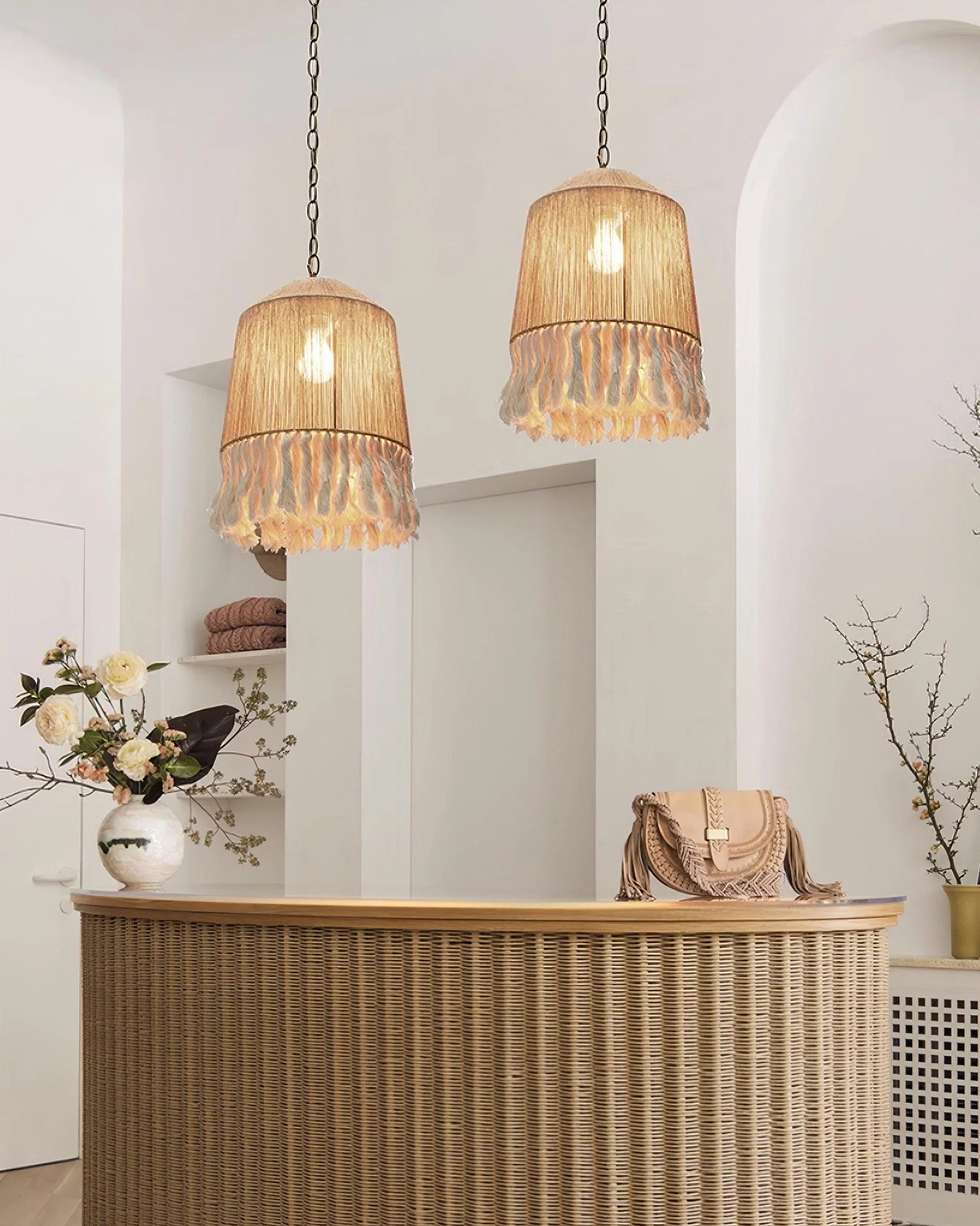 boho rara pendant lamp for reception desk