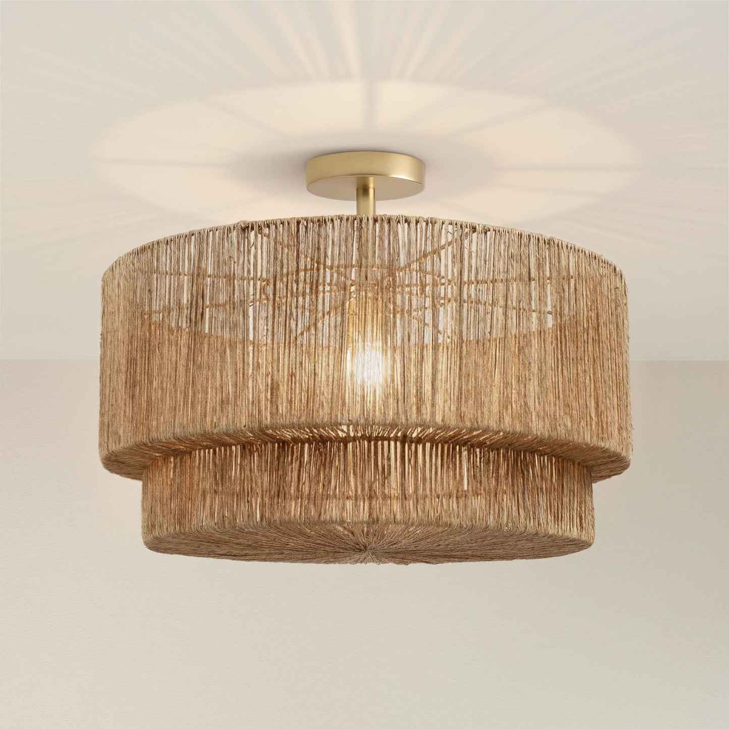 Luminous Lace Flush Mount Light