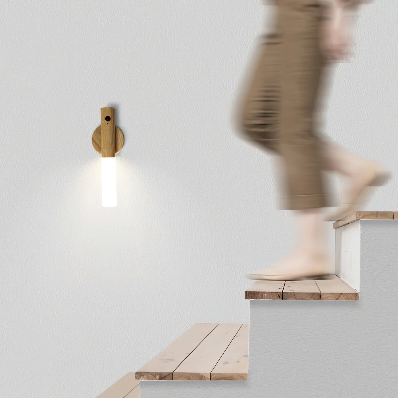 magnetic led sensor night light for stairs