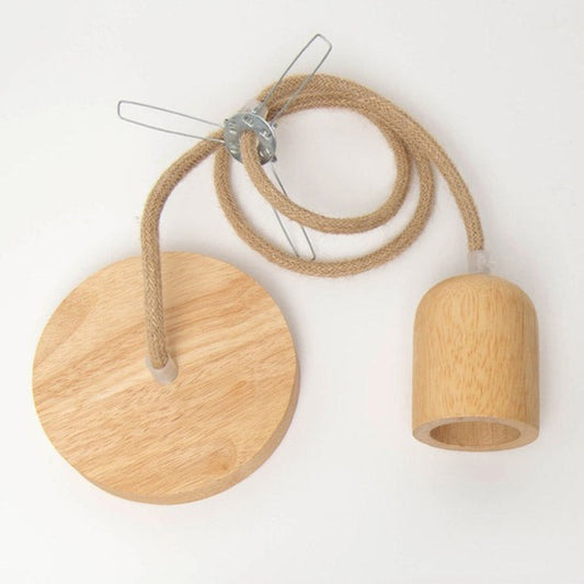 natural hardwired pendant hanging light kit
