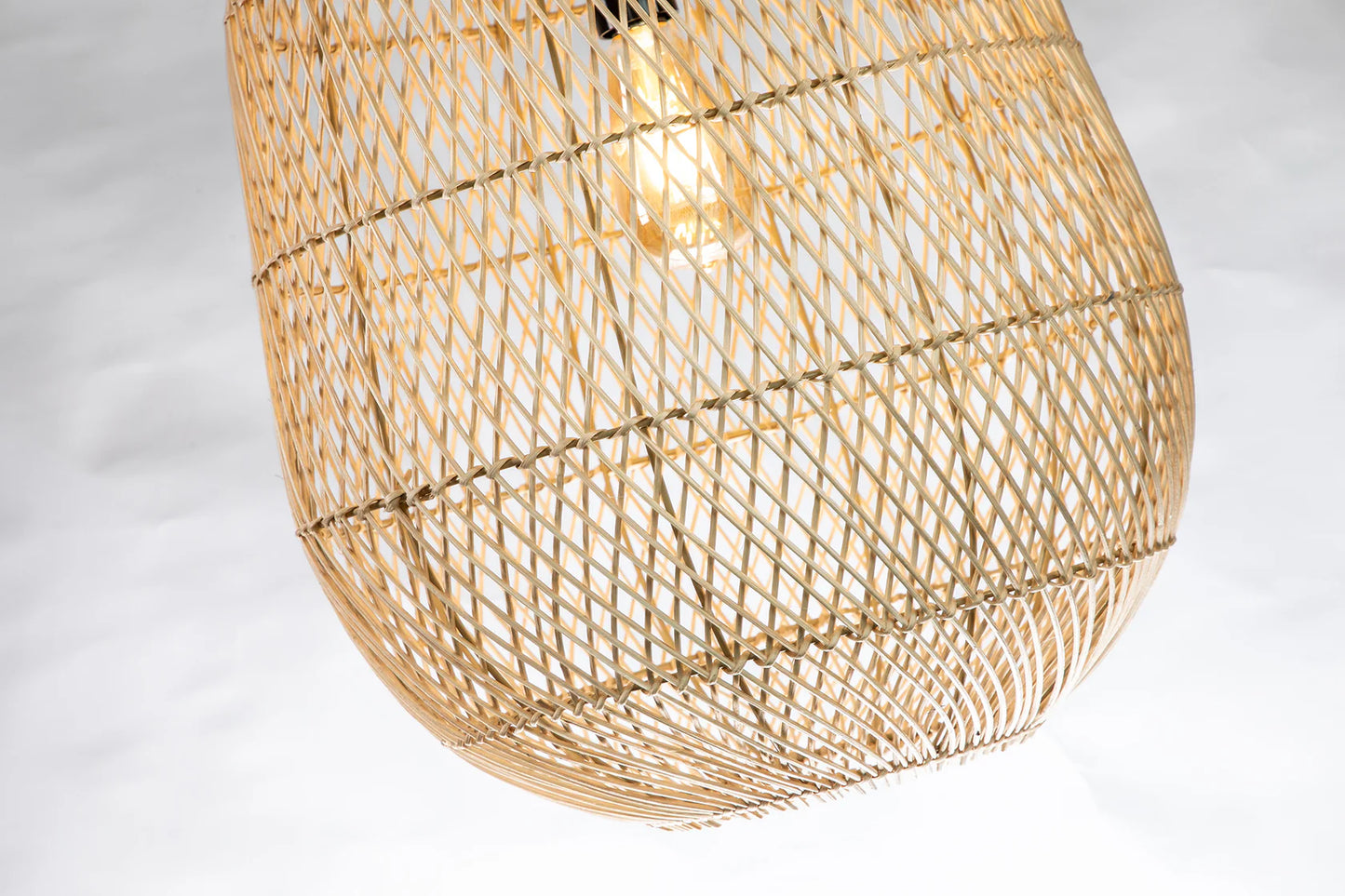 rattan teardrop pendant light for foyer