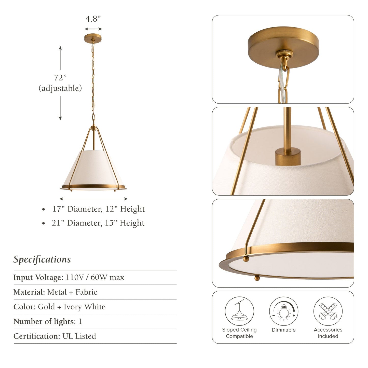 Scintilla Iron Pendant Light