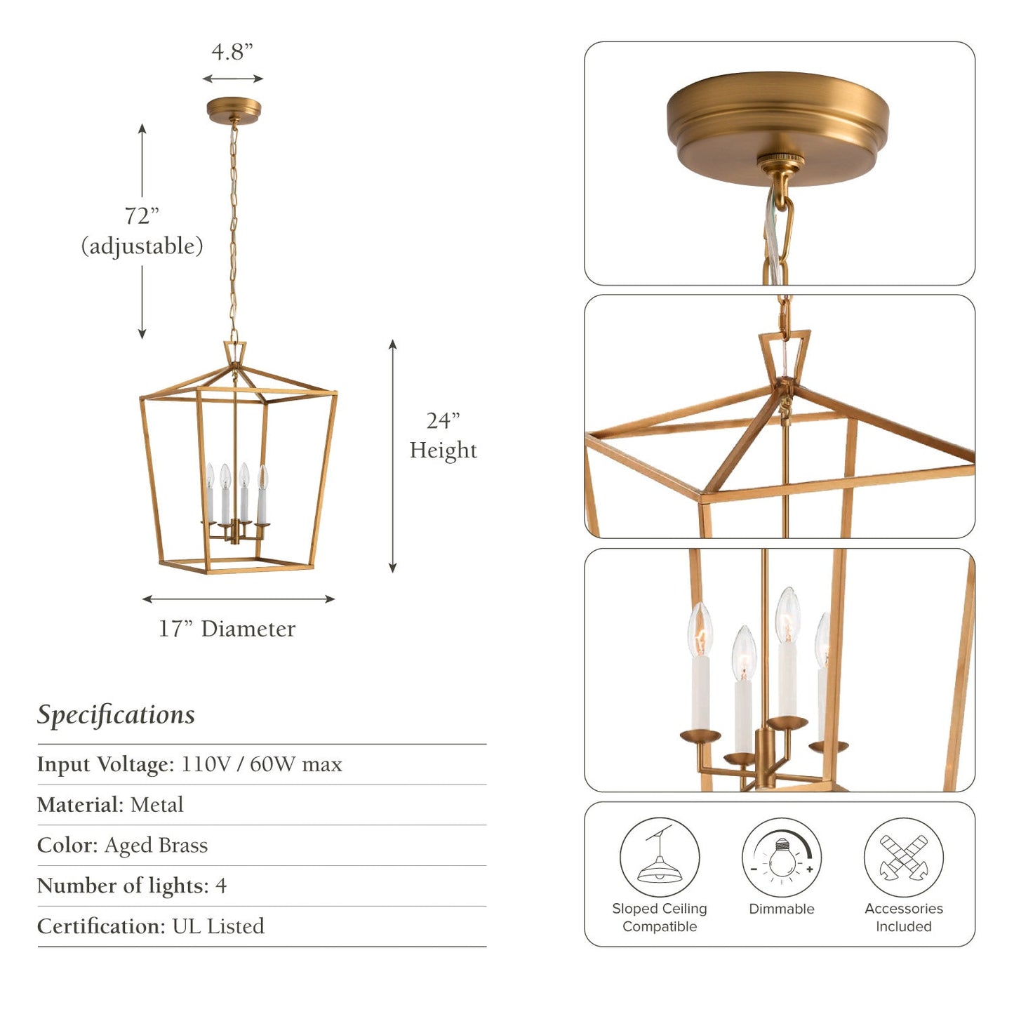 Seraphine Lantern Pendant Light
