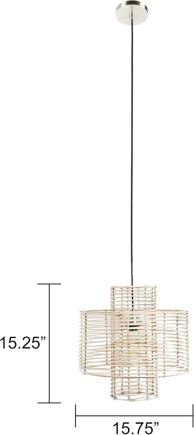 silverwood cyndi rattan pendant light for bedroom